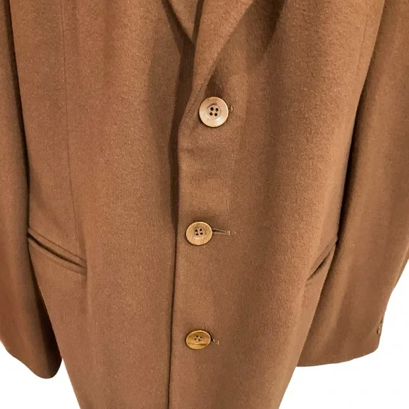 Vintage Boulevard Club Men’s Blazer Brown Sports Coat Wool Cashmere Size… - Picture 10 of 16